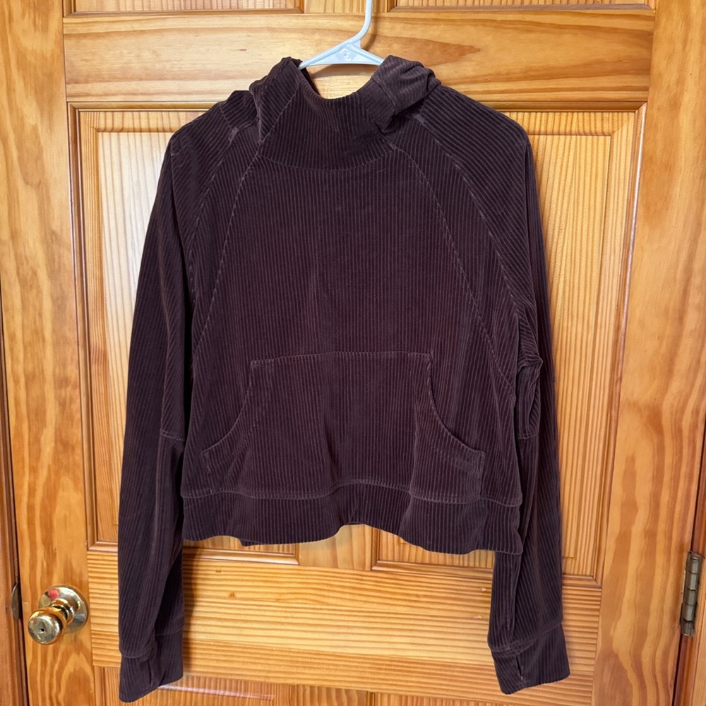 lululemon athletica Chocolate Brown Corduroy Hoodie